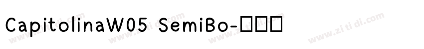 CapitolinaW05 SemiBo字体转换